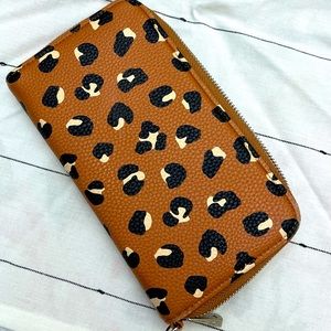 Leopard print wallet